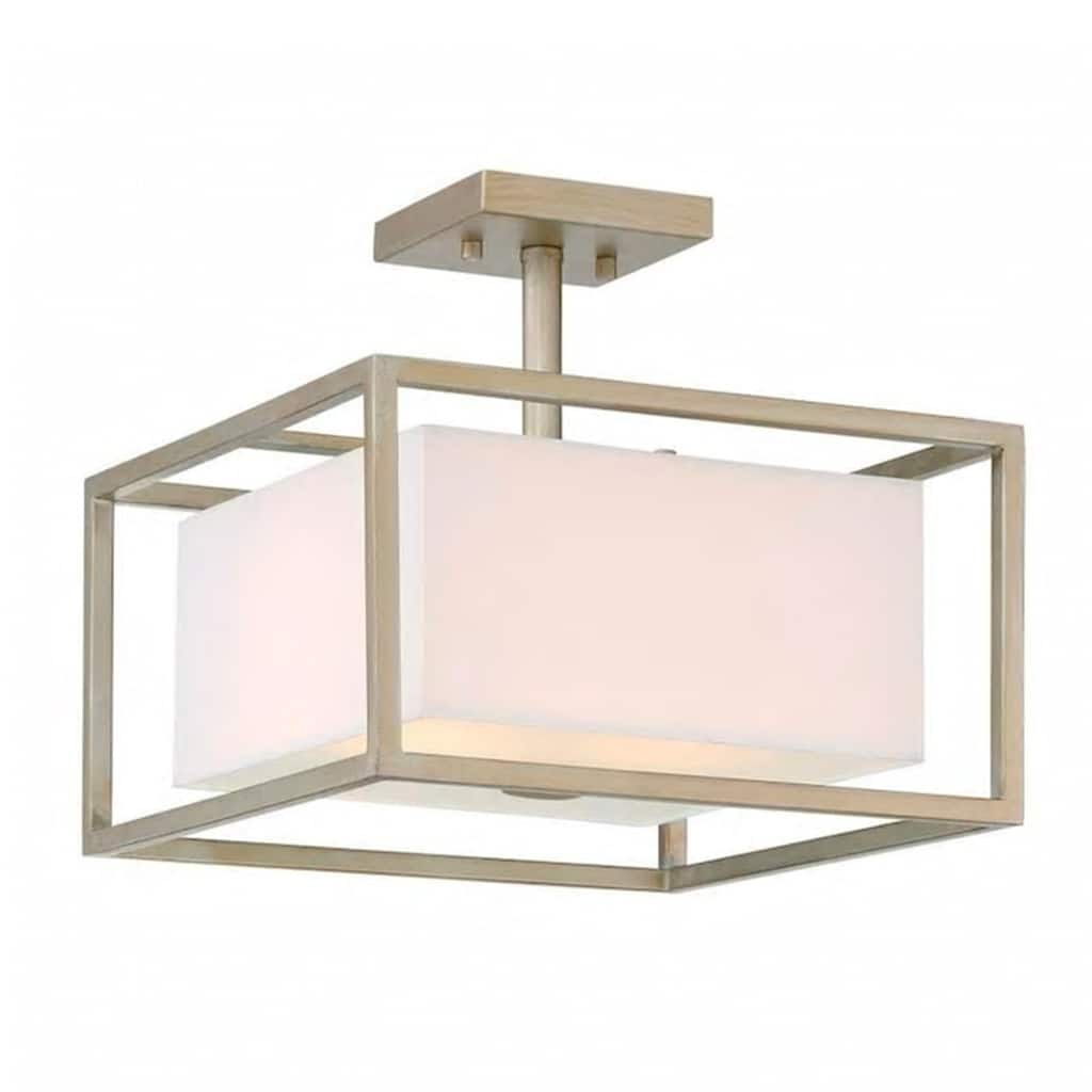 Chloie Collection - 2 Light - Semi-Flush - 13"W - 12.25"H - Sterling Gold Finish