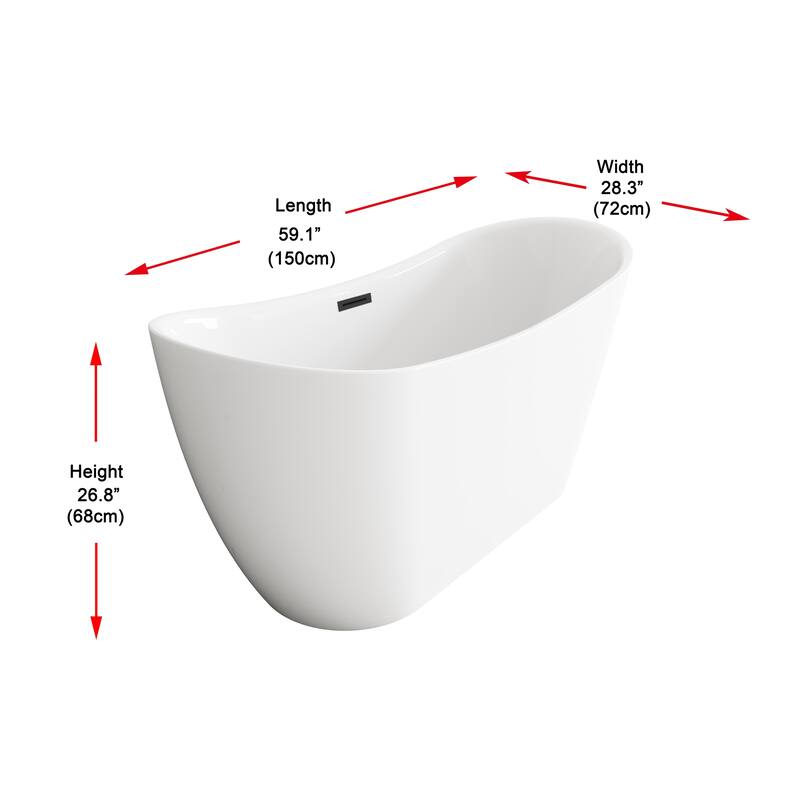 Morris Bathtub in Glossy White