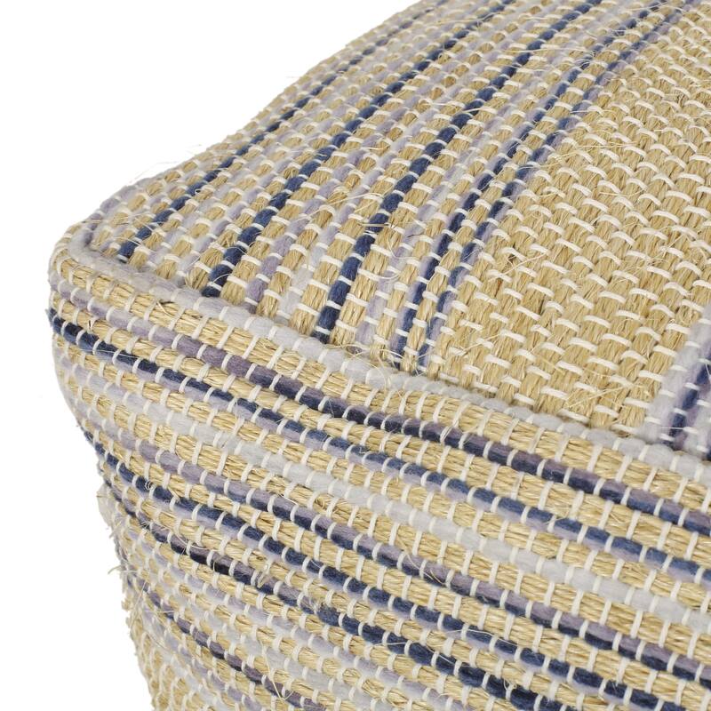 Western Hcrafted Fabric Pouf,Comfortable choice, multiple functions, classic design, and cozy corners