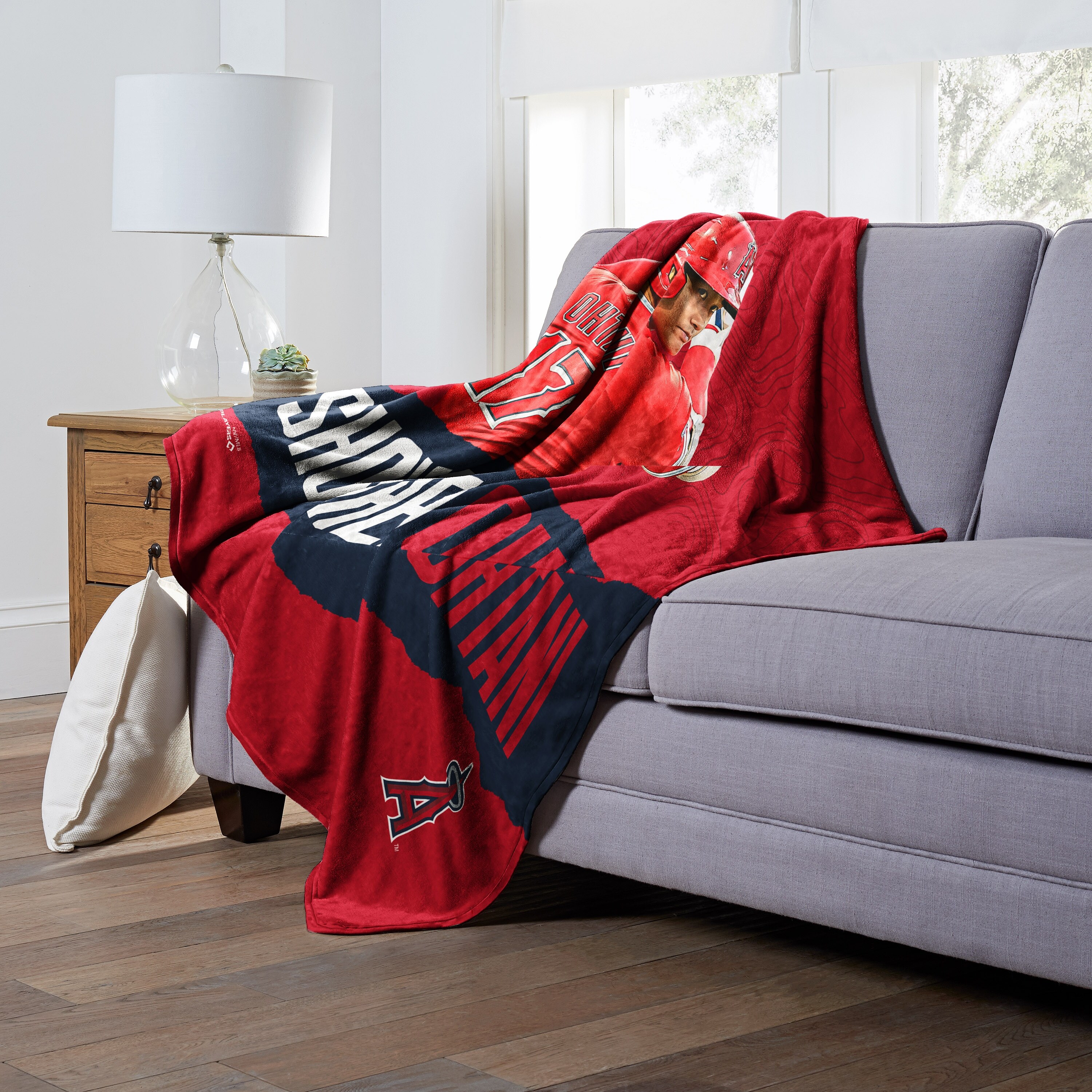 Los Angeles Angels Shohei Ohtani Silk Touch Throw Blanket 50 x 60 inch