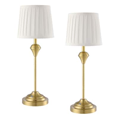 Moselle Cordless Touch Switch Rechargeable Battery Table Lamp Set of 2 - 18.1'' H