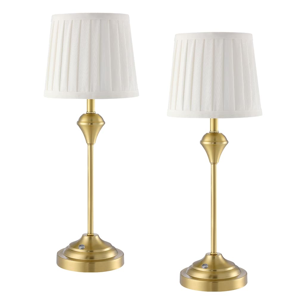 Moselle Cordless Touch Switch Rechargeable Battery Table Lamp Set of 2 - 18.1'' H