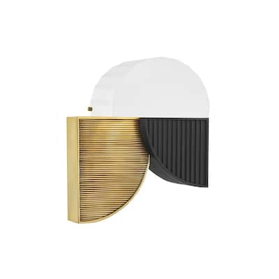 Hudson Valley Construct 2-Light Aged Brass Wall Sconce