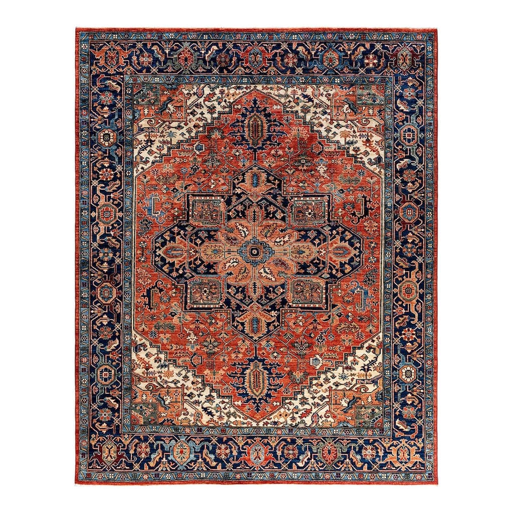 Serapi One-of-a-Kind Hand-Knotted Area Rug - Red, 8' 0" x 10' 0" - 8' 0" x 10' 0"