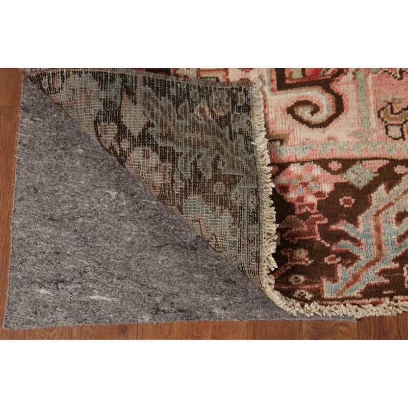 Tribal Heriz Persian Vintage Area Rug Hand-Knotted Wool Carpet - 8'0"x 11'4"