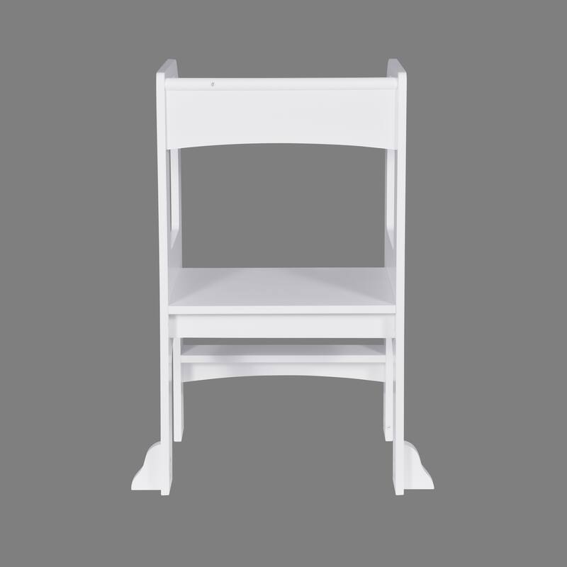 Anmytek Kids Step Stool Child Standing Tower White Toddler Kitchen Counter