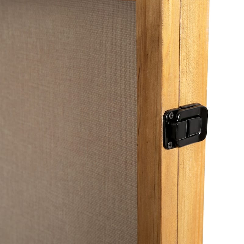 Solid Pine Shadow Display Case with Linen Liner