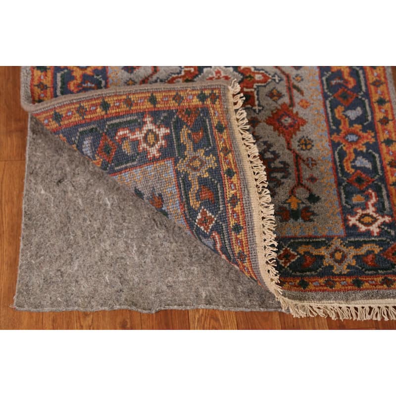 Traditional Heriz Serapi Indian Runner Rug Handmade Wool Carpet - 2'7" x 7'11"