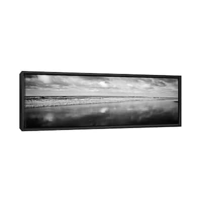 iCanvas "Beach (Black & White)" by Michael Harrison Framed Canvas Print