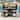 52.8" Wicker Outdoor Grill Cart with Rolling Kitchen Island & Storage