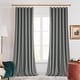 preview thumbnail 46 of 95, Deconovo Velvet Room Darkening Curtain Panel, Thermal Insulated 52x108-1PC - Gray