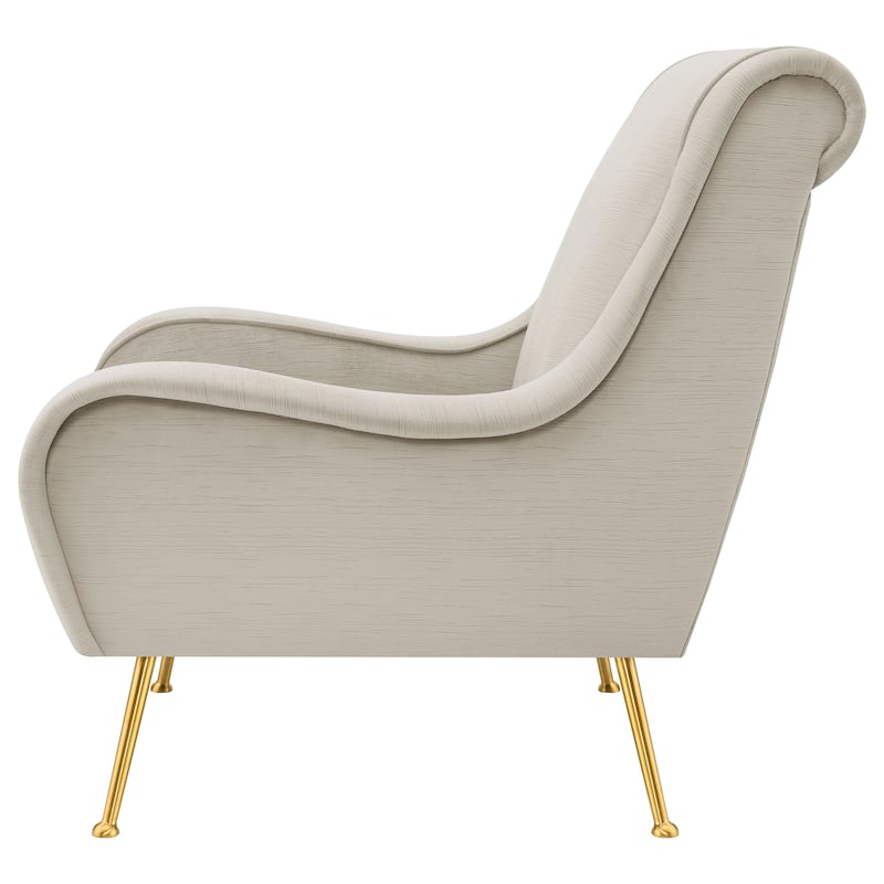 Ricci Upholstered Saddle Arm Accent Chair