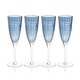 preview thumbnail 4 of 6, Pescara White Dot Champagne Flutes, Set of 4