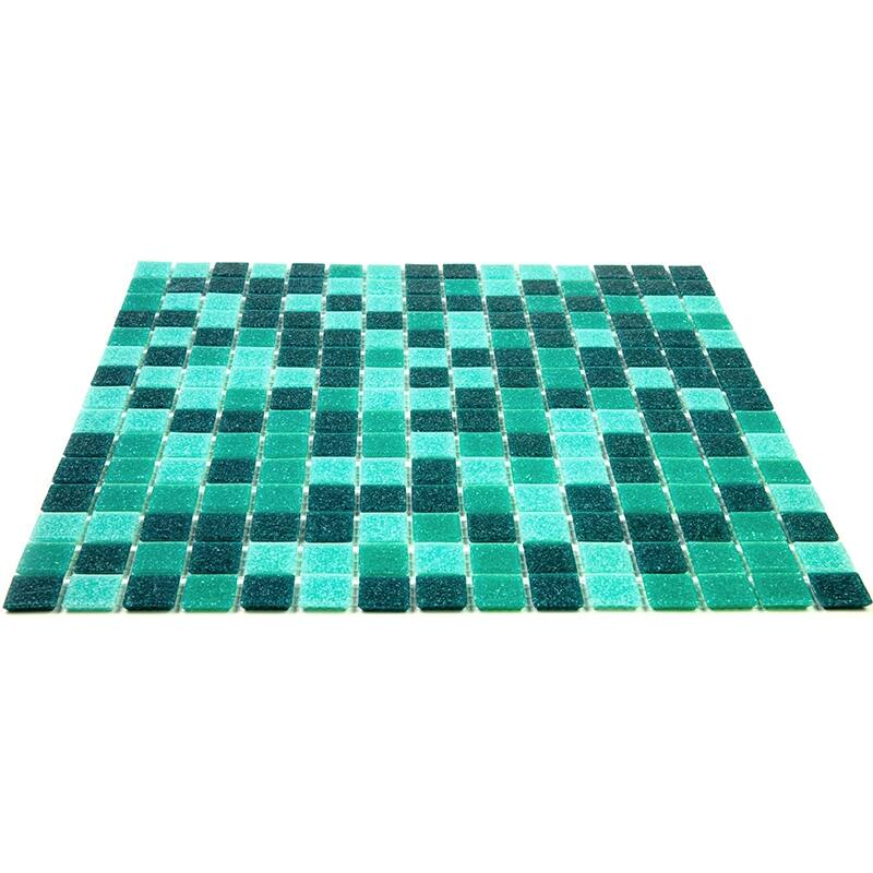 Apollo tile 12" x 12" Mingles Glossy Persian Green Glass Tile (20 sq ft/case) - 20 Pack