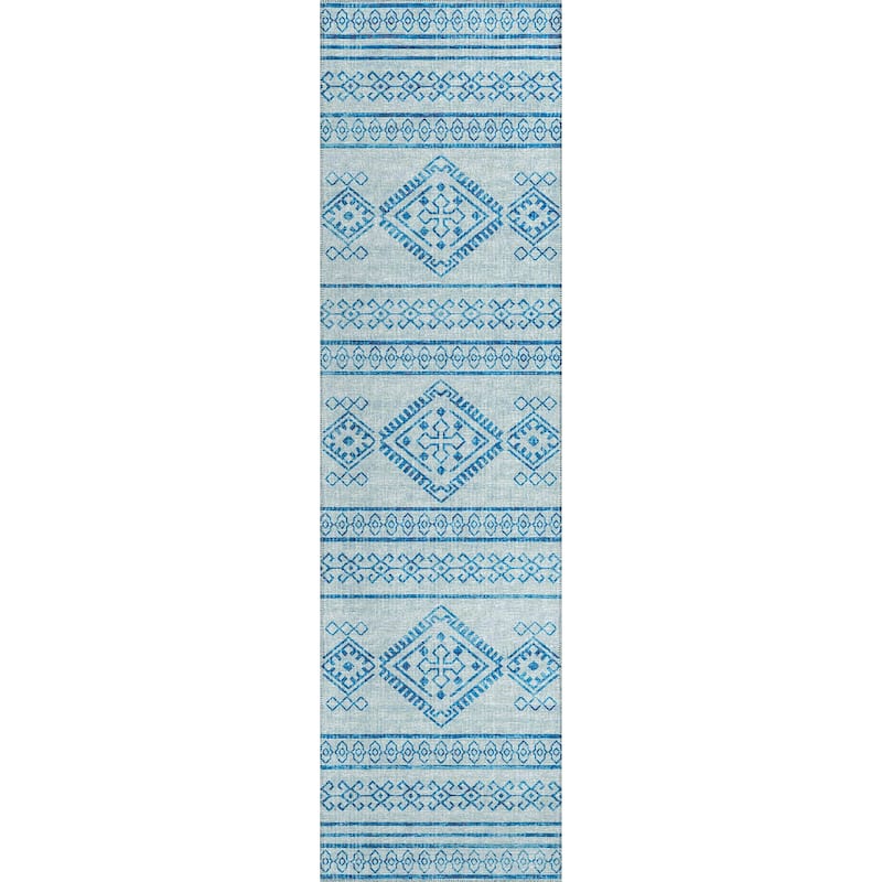 Indoor/ Outdoor Yuma Boho Washable Rug