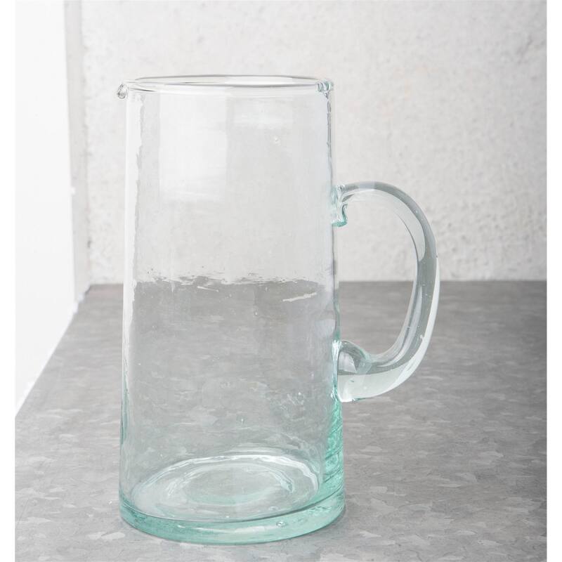Reclycled Glass Carafe Transparant - Transparant