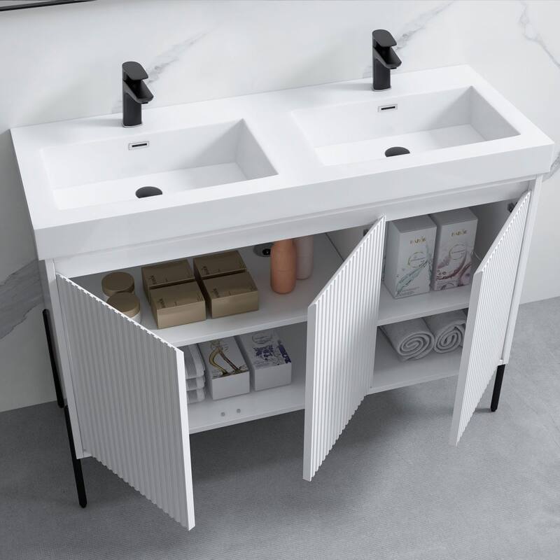 Ripple 48" Bathroom Vanity Kit (Assembly Required)
