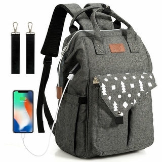 backpack diaper bag with usb