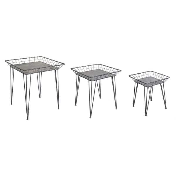 Metal Tray Table (Set of 3) Bed Bath & Beyond 36620345