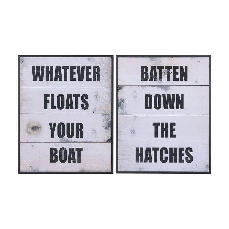 Batten Down The Hatches Framed Art Print Bed Bath & Beyond 39192280