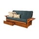 preview thumbnail 37 of 67, Copper Grove Dixie Oak Full-size 2-drawer Futon Frame with Mattress