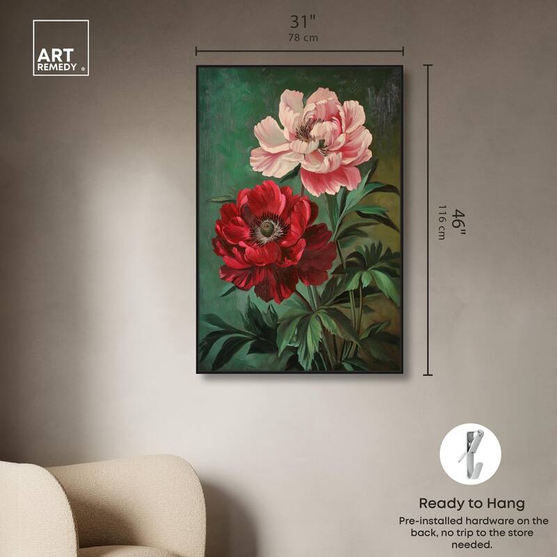 Symphony of Peonies Canvas by Art Remedy