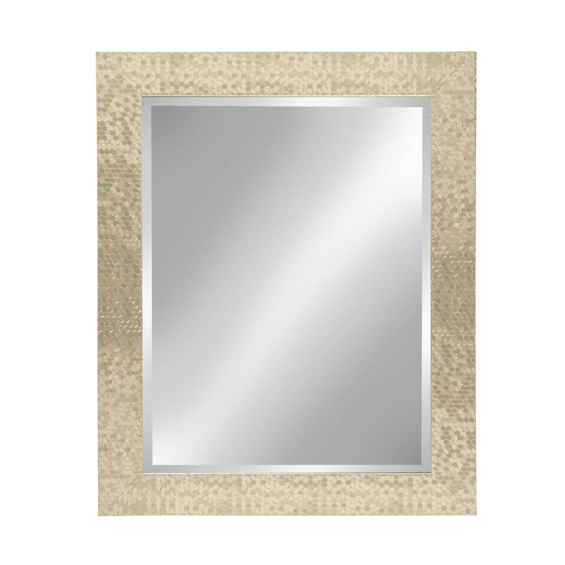 DesignOvation Coolidge Framed Wall Vanity Beveled Mirror