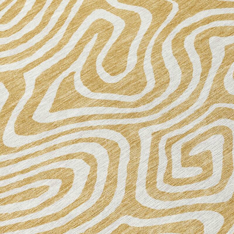 HomeRoots Abstract Transitional Rectangle Outdoor Rug