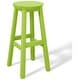 preview thumbnail 86 of 97, Laguna Hdpe All Weather Outdoor Patio 29" Round Bar Stool Lime
