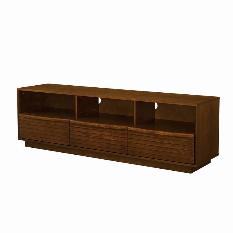 Mid-Century Modern 63" TV Stand for TVs up to 75", Farmhouse Media Console Entertainment Cabinet for Living Room