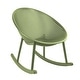 preview thumbnail 37 of 45, Set of 2 Mid-Century Modern Rocking Lounge Chairs - Egg-Shaped Breathable Plastic Seat with Durable Plastic Base, Accent Seating