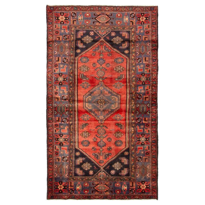 ECARPETGALLERY Hand-knotted Andelz Red Wool Rug - 3'11 x 6'10