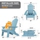 preview thumbnail 35 of 44, WINSOON 3-Piece All Weather HIPS Outdoor Folding Adirondack Chairs and Table Set