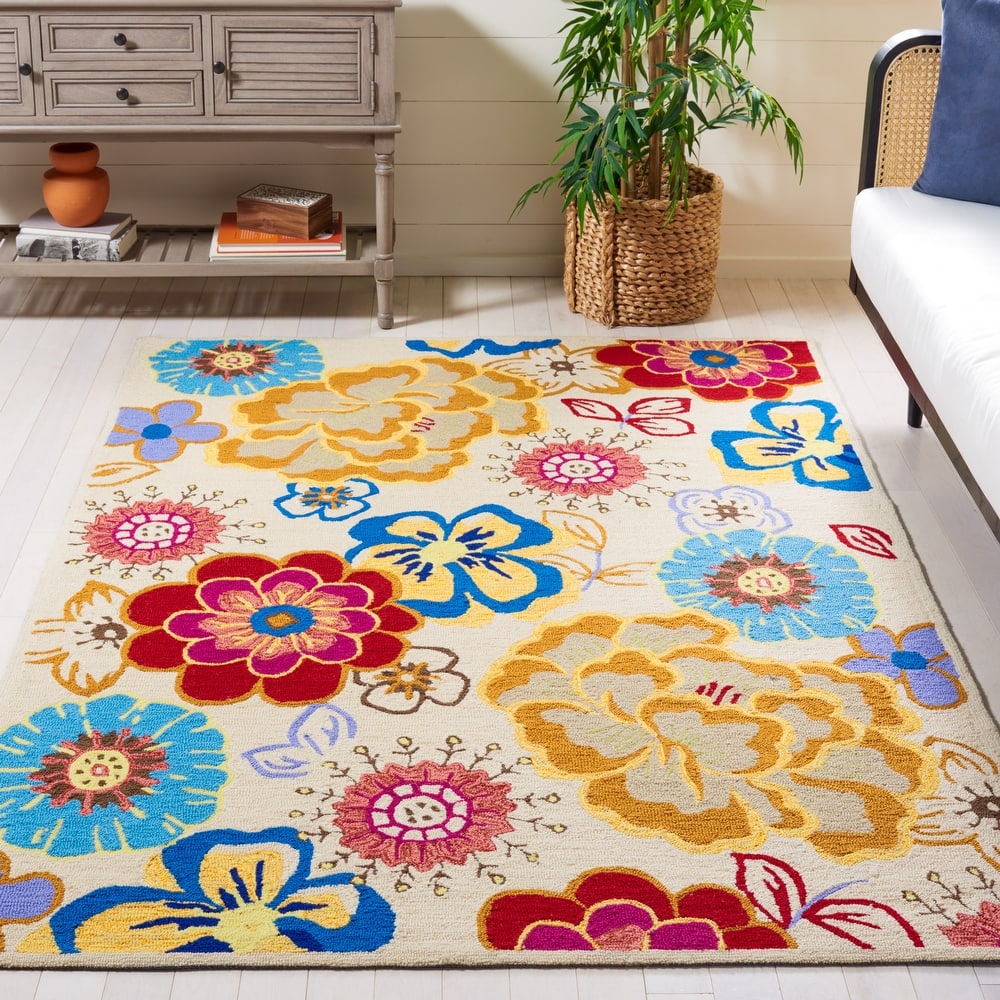 SAFAVIEH Handmade Four Seasons Giorgiana Floral Rug