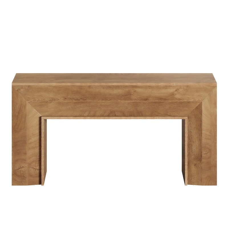 63" Long Wooden Console Table, Narrow Sofa Tables Behind Couch - 11.81" D x 62.99" W x 33.46" H