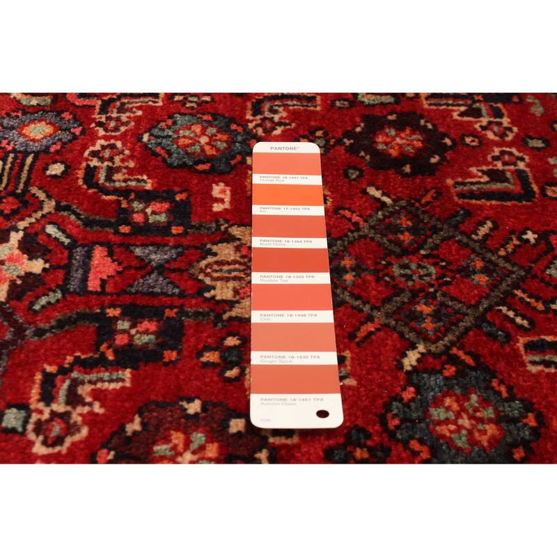 ECARPETGALLERY Hand-knotted Andelz Red Wool Rug - 4'8 x 6'8