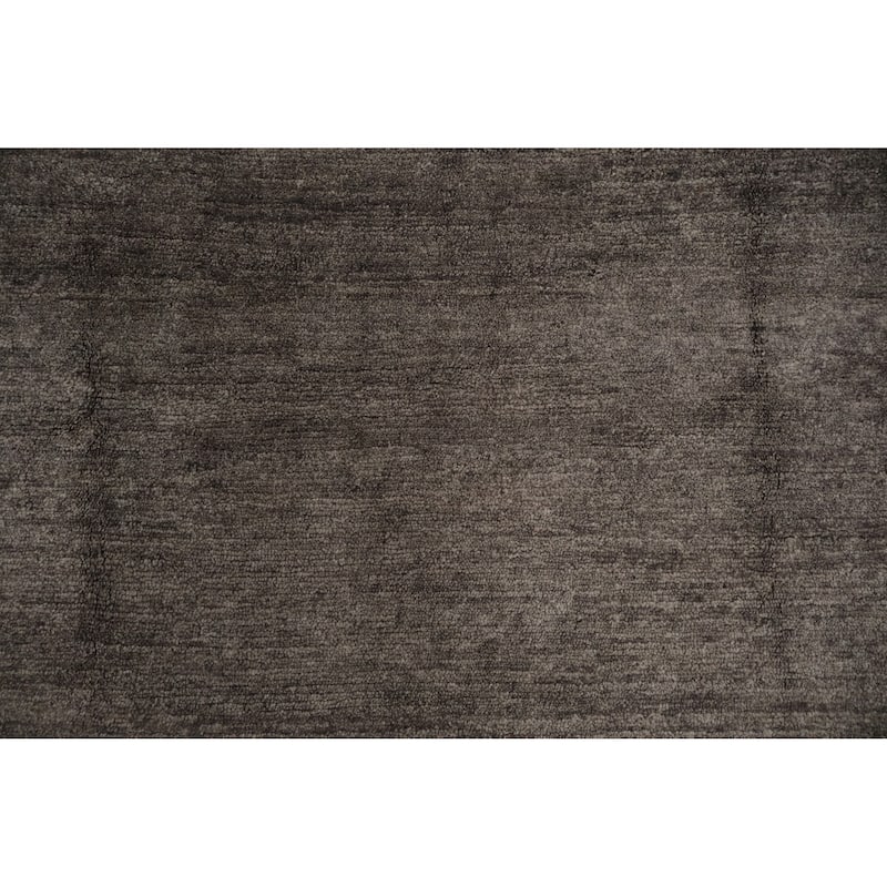 Hand Knotted Oriental 100% Wool Carpet Tribal Contemporary Brown Gabbeh Area Rug - 11' 3'' X 8' 6''