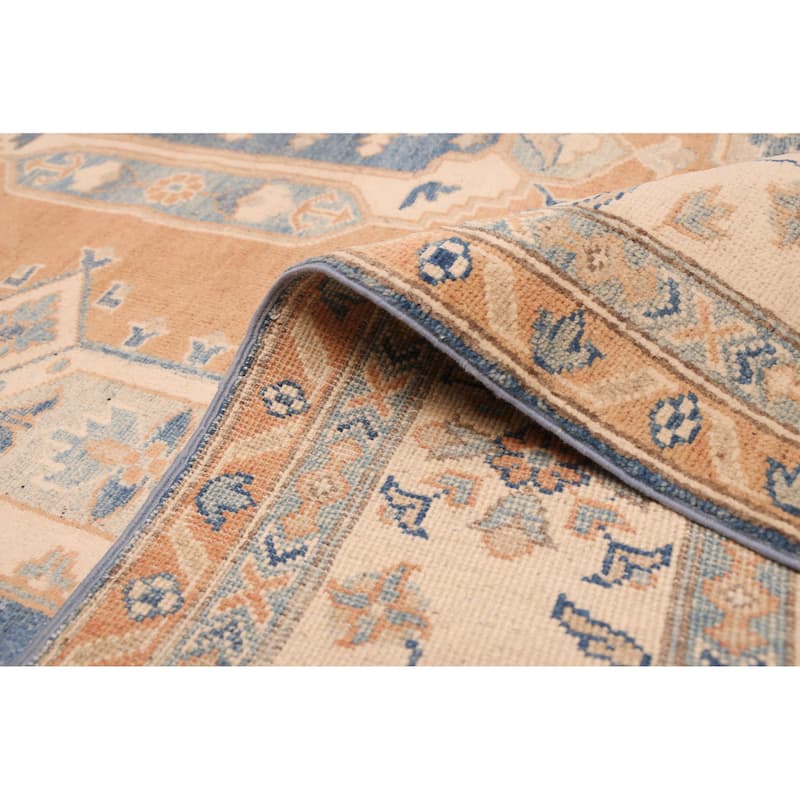 ECARPETGALLERY Hand-knotted Finest Ghazni Copper Wool Rug - 6'9 x 8'11