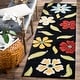 preview thumbnail 4 of 46, SAFAVIEH Handmade Blossom Aggie Modern Floral Wool Rug 2'3" x 6' Runner - Black/Multi