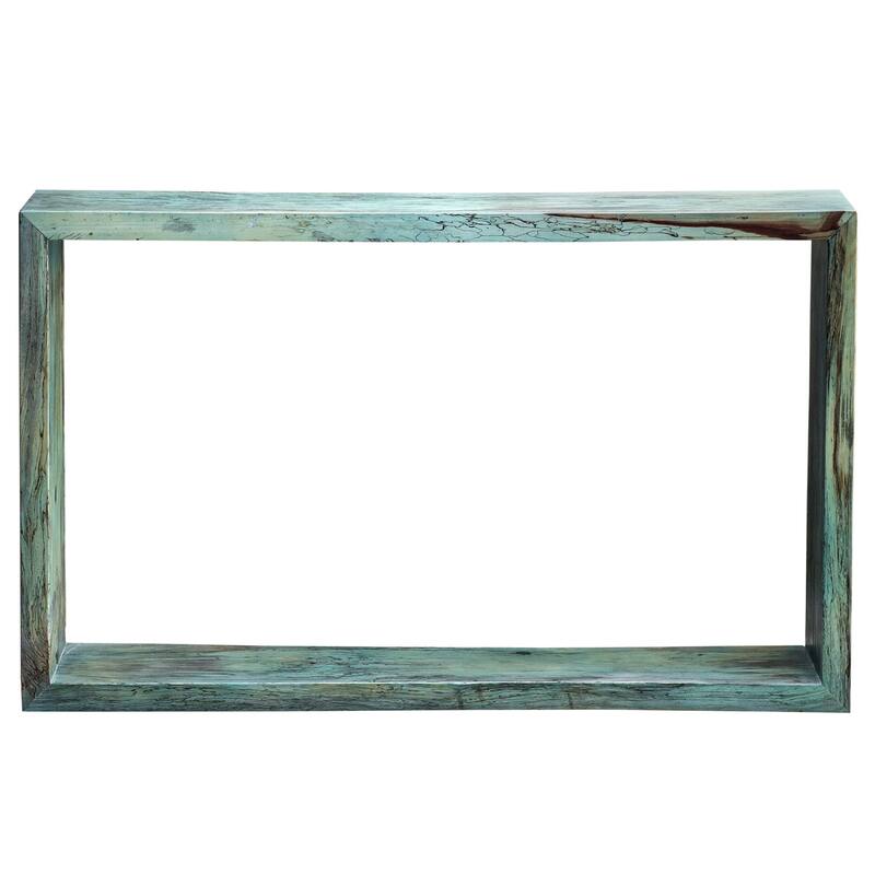 Uttermost 25456 Teo 10" Wide Tamarind Wood Console Table - Caribbean Blue-Green - Caribbean Blue-Green