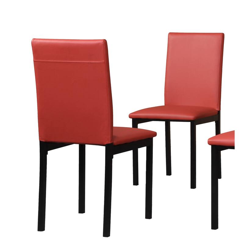 Metal Frame Dining Chairs, Set Of 4