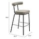 preview thumbnail 10 of 8, Kede Barstool Green Tweed