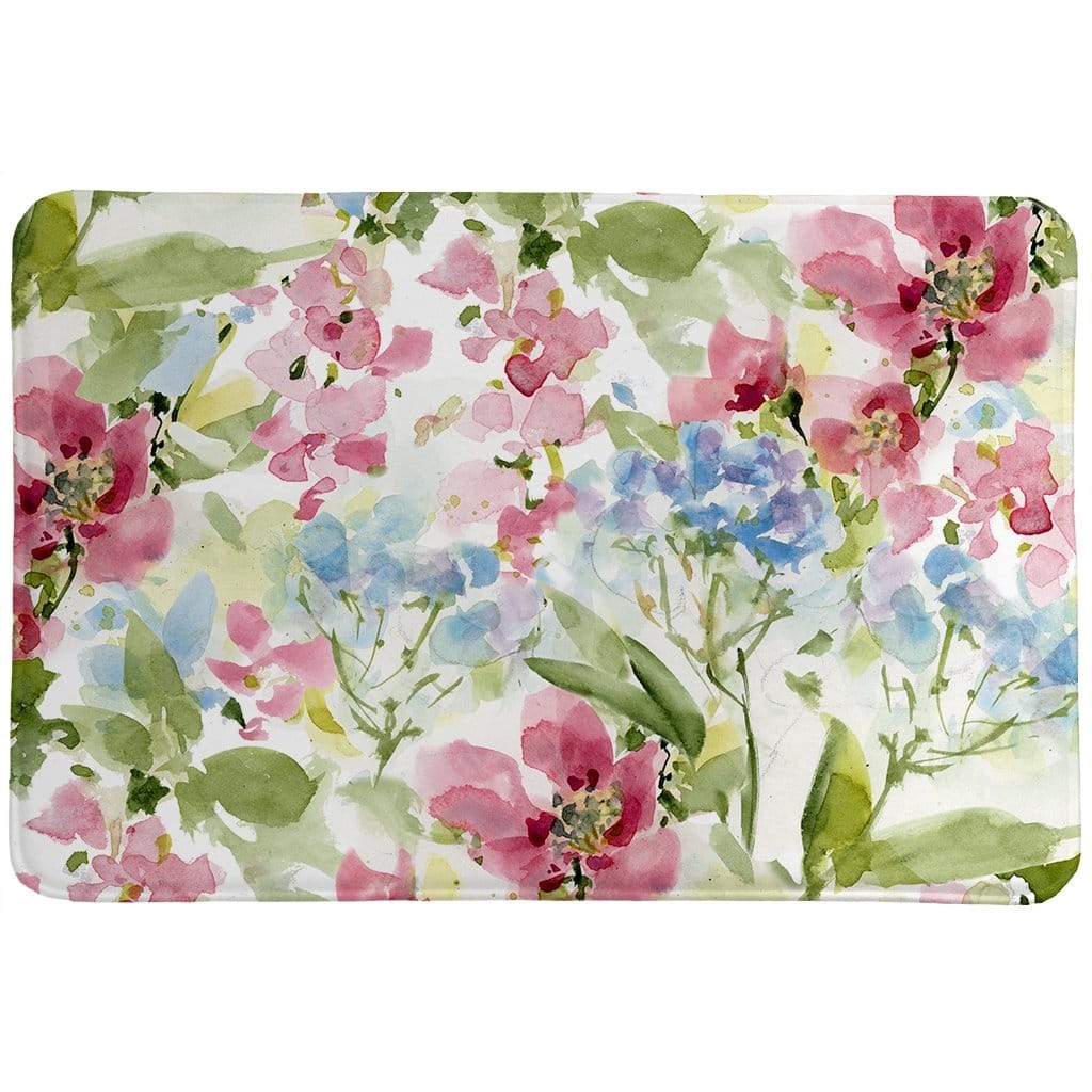 Watercolor Floral Bunch Memory Foam Rug