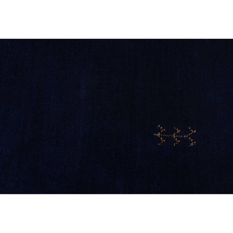 ECARPETGALLERY Hand Loomed Kashkuli Gabbeh Navy Wool Rug - 5'4 x 7'7