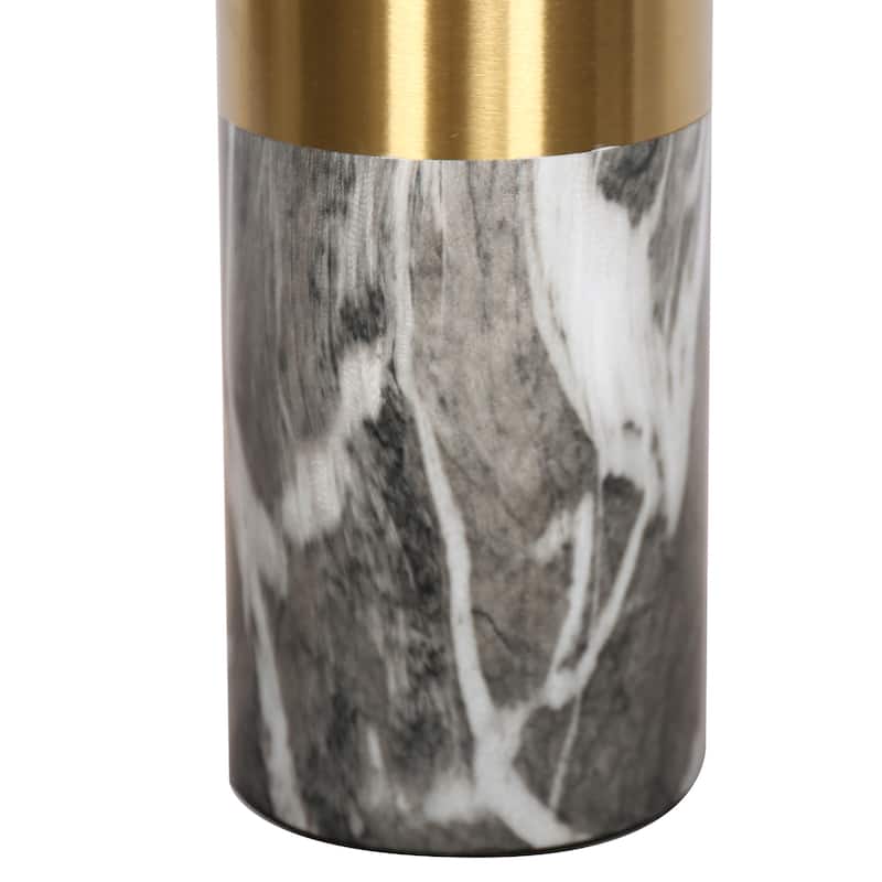 Set of 2 Luxury Marble Gold Bedside Table Lamp
