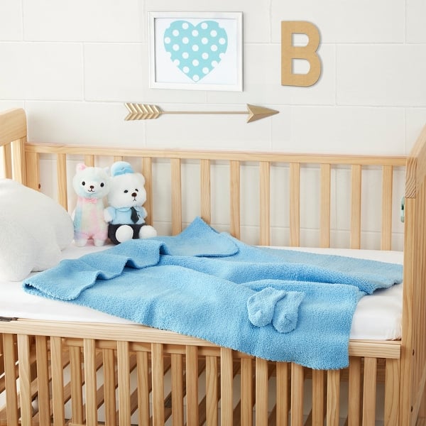 slide 2 of 5, Baby's First - Coma Inducer® Blanket with Socks - Boy Blue