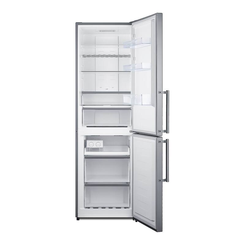 Summit FFBF235 24" Wide 10.8 Cu. Ft. Energy Star Certified Fingerprint