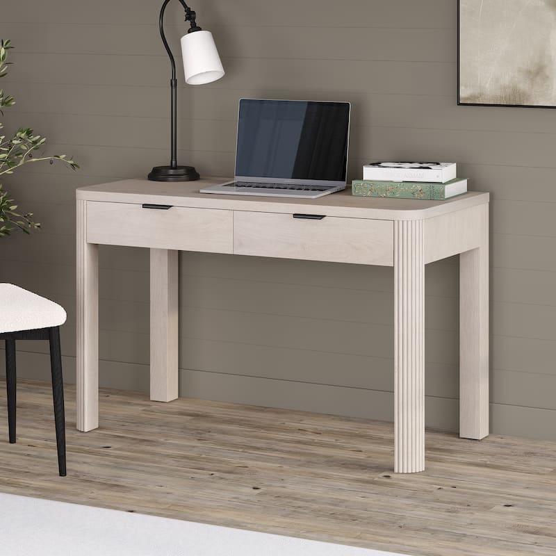 Lonsdale 48" Wide Rectangular Fluted Desk