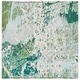 preview thumbnail 9 of 24, SAFAVIEH Madison Serbana Modern Abstract Rug 3' x 3' Square - Green/Blue