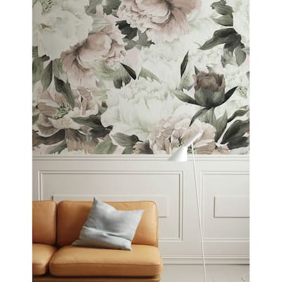 GK Wall Design Dutch Floral Peony Blossom Classical Removable Wallpaper
